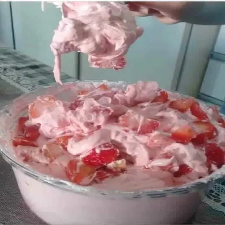 recheio de mousse de morango